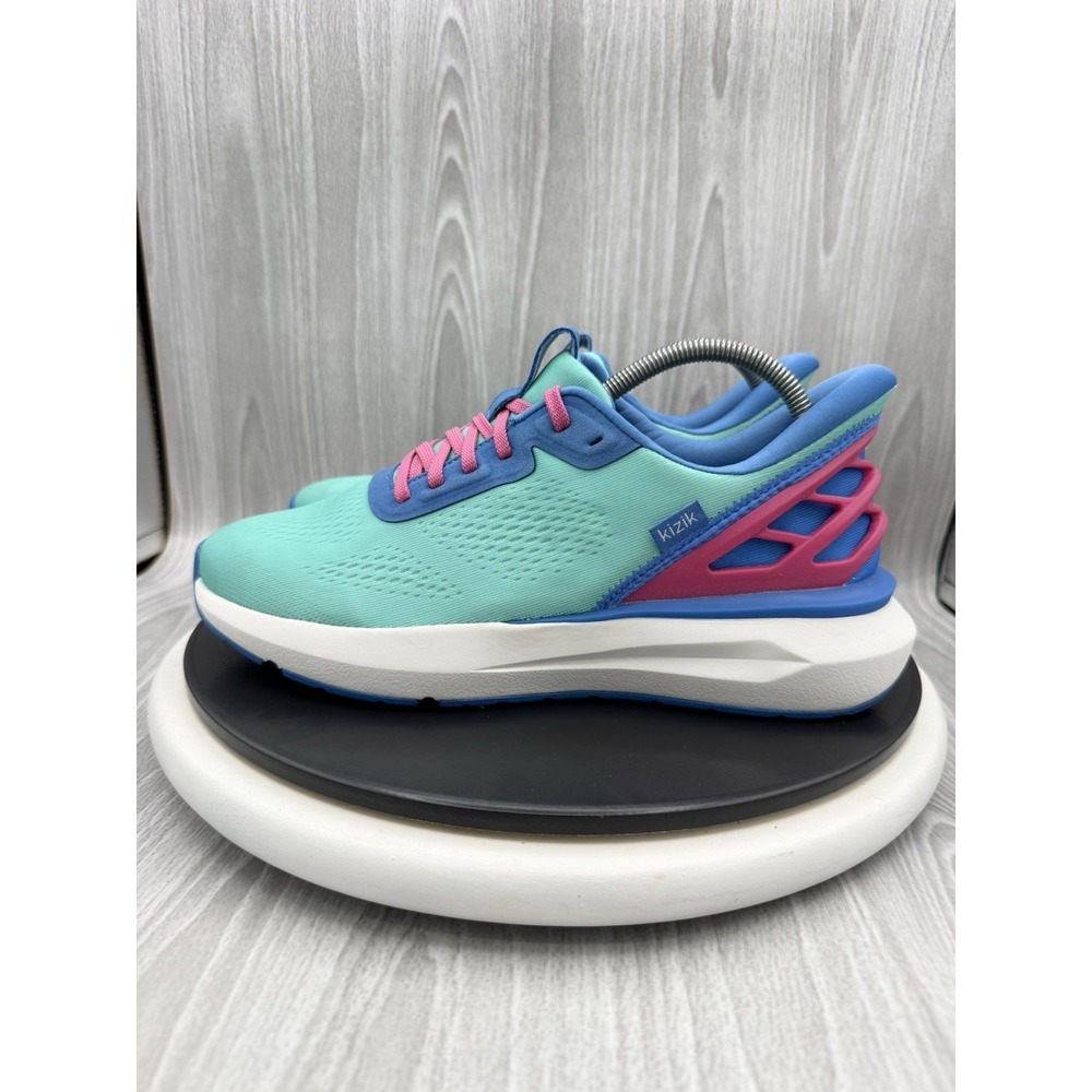 Kizik Athens 2 Womens Sz 10 Slip On Hands-Free Running Shoes Cockatoo‎ Teal Blue
